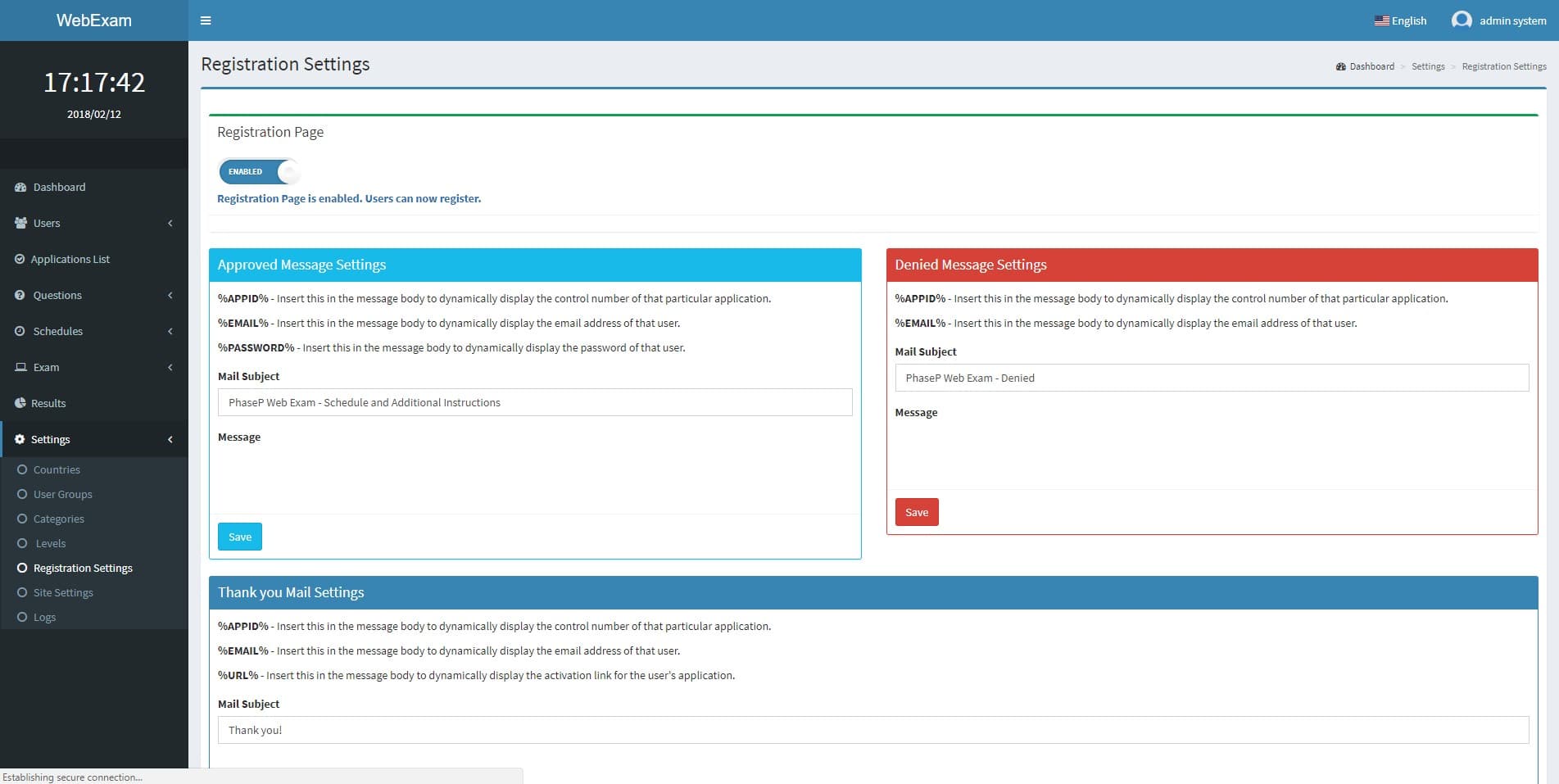 Web Examination gallery image 2